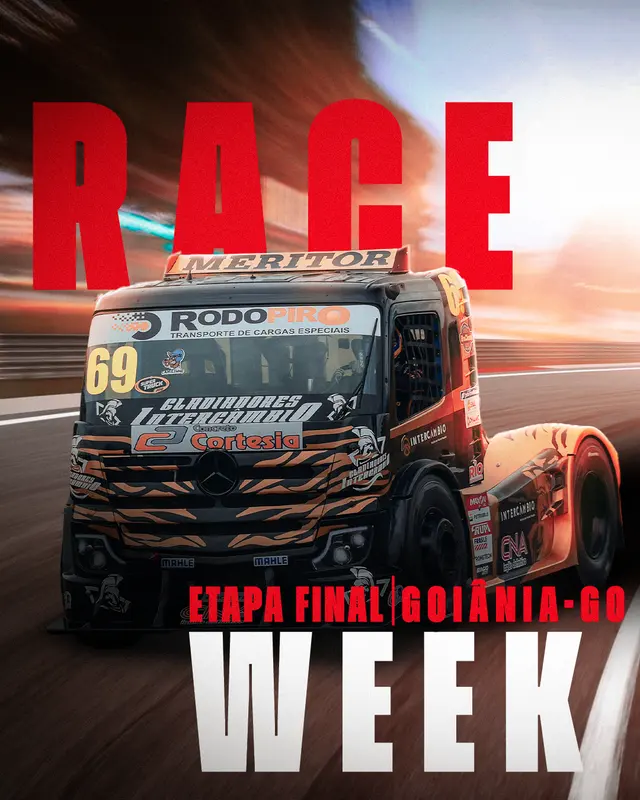 Card de race week do piloto Evandro Camargo