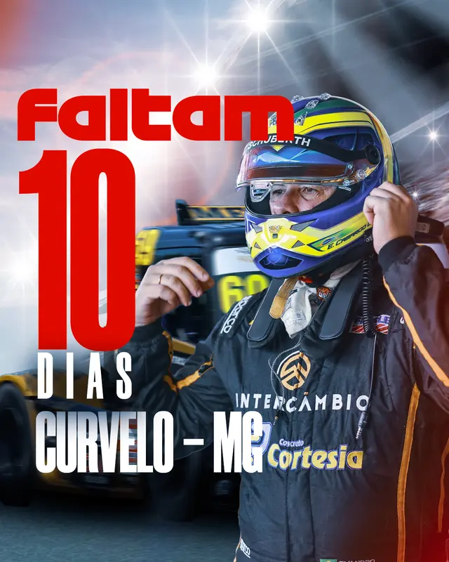 Countdown 'faltam 10 dias' do piloto Evandro Camargo