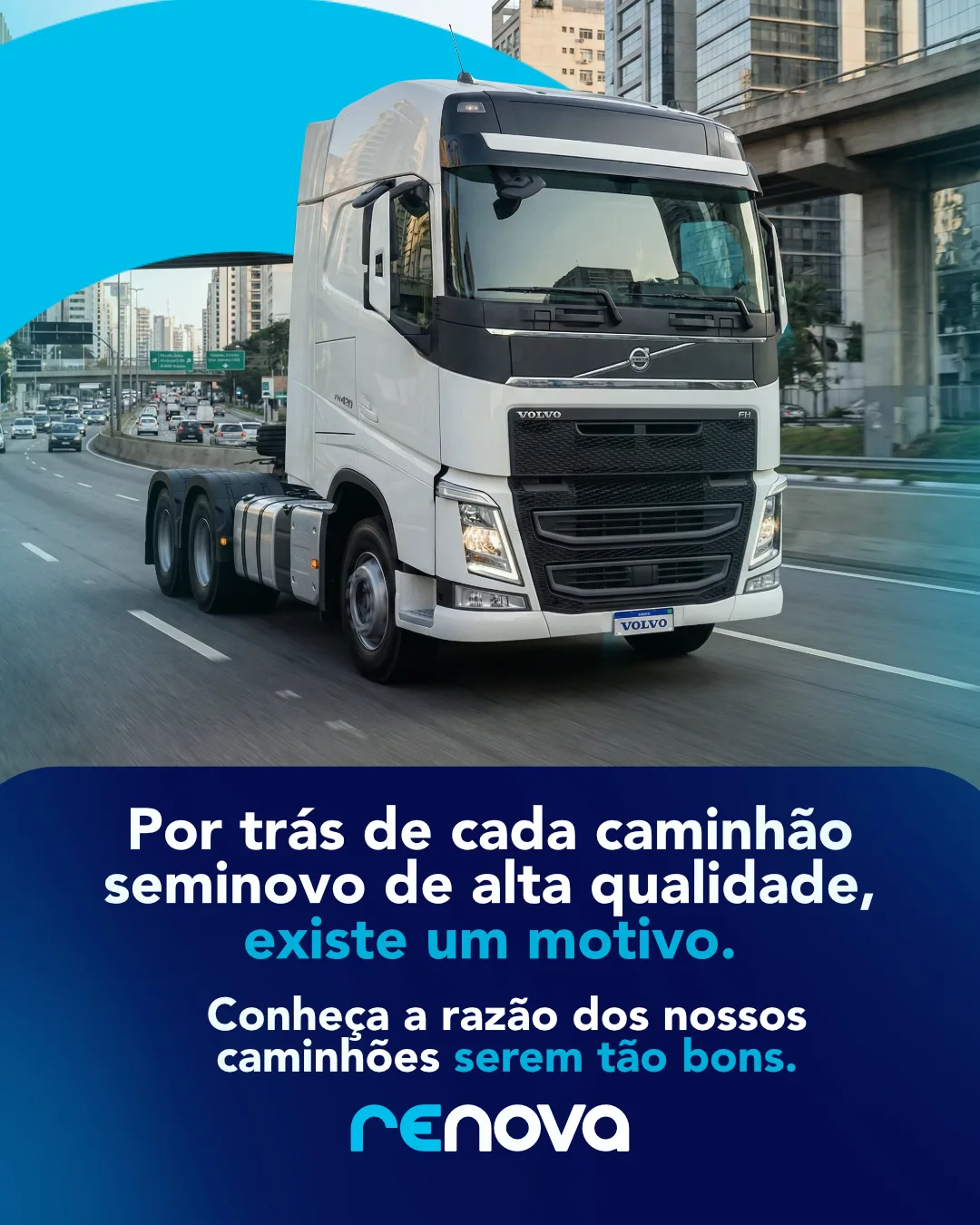 Renova Seminovos — mês 1, carrossel 4, slide 1