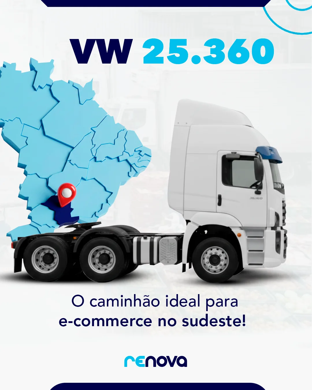 Renova Seminovos — mês 2, carrossel 1, slide 1